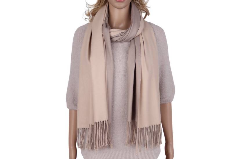 MIRROSI Modeschal weicher und warmer Schal Unifarbe weiseitig tragbar, 70x180cm, (Klassische Uni-Farbe), Damen Halstuch ideal für Herbst und Winter von MIRROSI