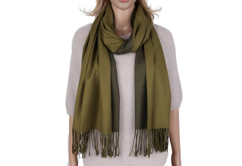 MIRROSI Modeschal weicher und warmer Schal Unifarbe weiseitig tragbar, 70x180cm, (Klassische Uni-Farbe), Damen Halstuch ideal für Herbst und Winter von MIRROSI