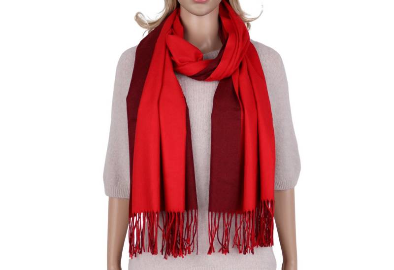 MIRROSI Modeschal weicher und warmer Schal Unifarbe weiseitig tragbar, 70x180cm, (Klassische Uni-Farbe), Damen Halstuch ideal für Herbst und Winter von MIRROSI