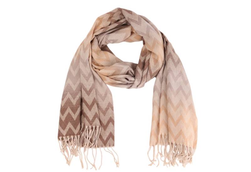 MIRROSI Modeschal weicher und warmer Schal Wellen Muster mit Fransen, 70x180cm, (Wellenmuster), Damen Halstuch Stola ideal für Herbst und Winter von MIRROSI