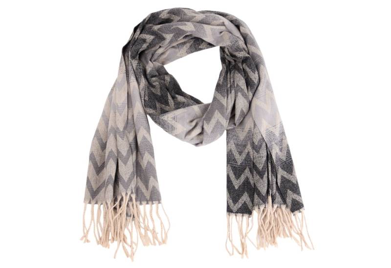 MIRROSI Modeschal weicher und warmer Schal Wellen Muster mit Fransen, 70x180cm, (Wellenmuster), Damen Halstuch Stola ideal für Herbst und Winter von MIRROSI