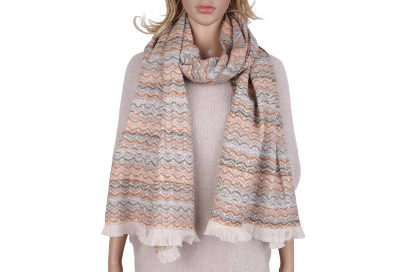 MIRROSI Modeschal weicher und warmer Schal Wellenmuster, 70x180cm, (ca.245 Gramm, Neue Kollektion Herbst/Winter 2025), Damen Halstuch ideal für Herbst und Winter von MIRROSI