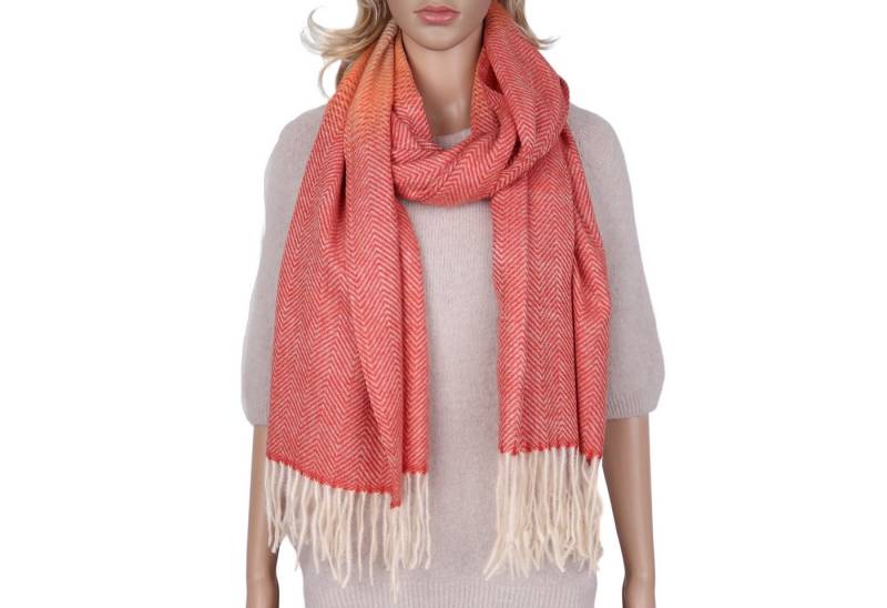 MIRROSI Modeschal weicher und warmer Schal Zickzack mit Fransen, 70x200cm, (Neue Kollektion Herbst/Winter 2025), Damen Halstuch ideal für Herbst und Winter von MIRROSI