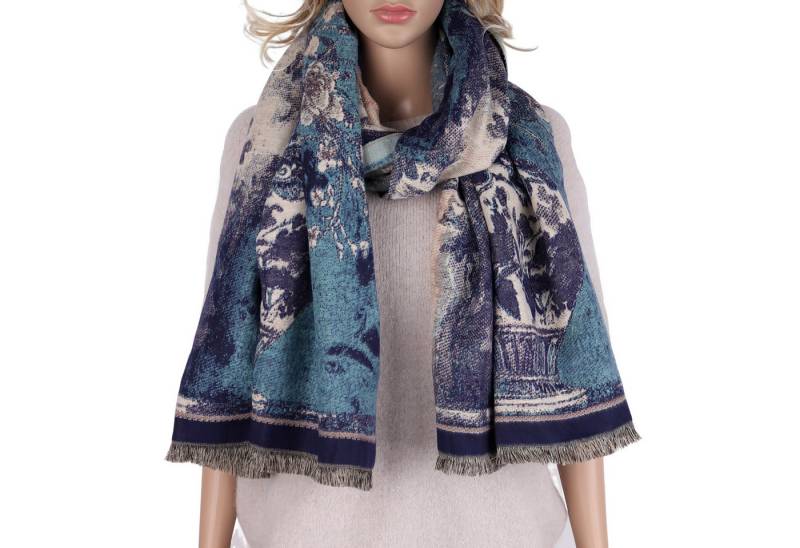 MIRROSI Modeschal weicher und warmer Schal ca.70x180cm, Gemälde Design, (Neue Kollektion Herbst/Winter 2025, ca. 400 Gramm), Damen Halstuch ideal für Herbst und Winter von MIRROSI