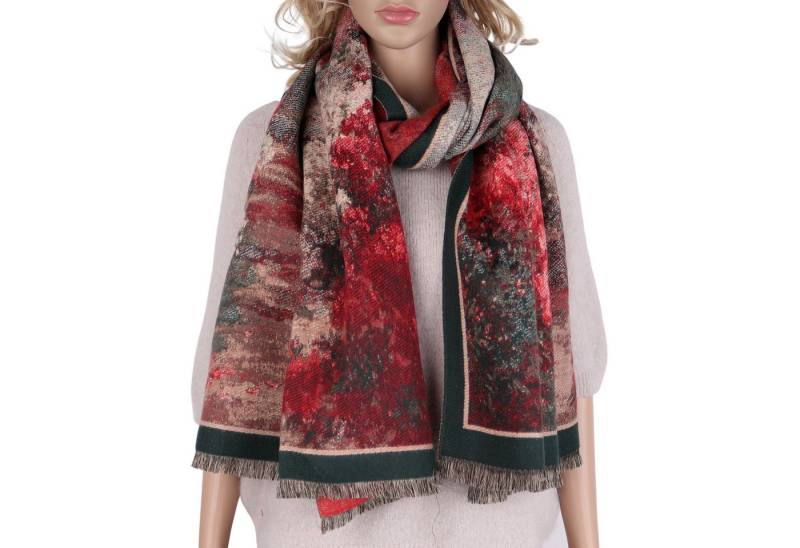 MIRROSI Modeschal weicher und warmer Schal ca.70x180cm, Gemälde Design, (Neue Kollektion Herbst/Winter 2025, ca. 400 Gramm), Damen Halstuch ideal für Herbst und Winter von MIRROSI