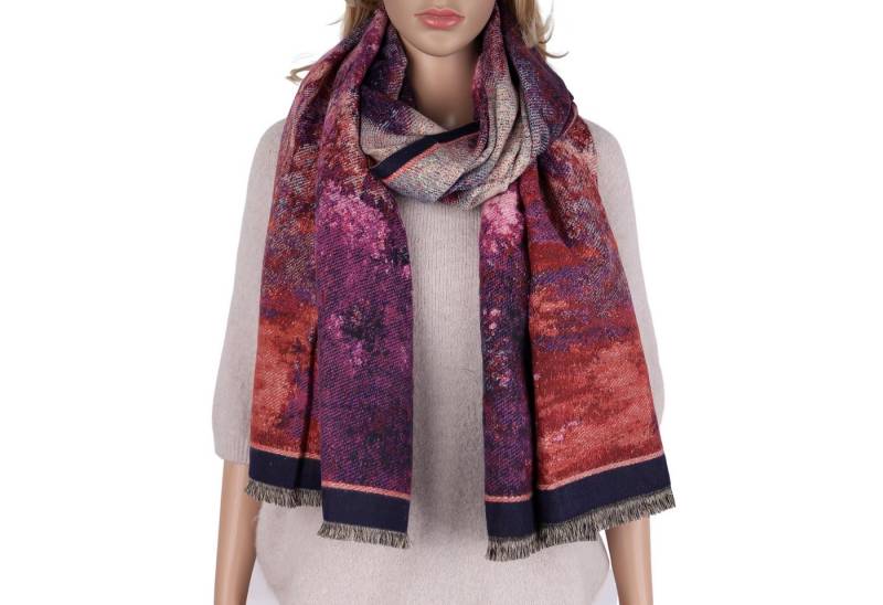 MIRROSI Modeschal weicher und warmer Schal ca.70x180cm, Gemälde Design, (Neue Kollektion Herbst/Winter 2025, ca. 400 Gramm), Damen Halstuch ideal für Herbst und Winter von MIRROSI