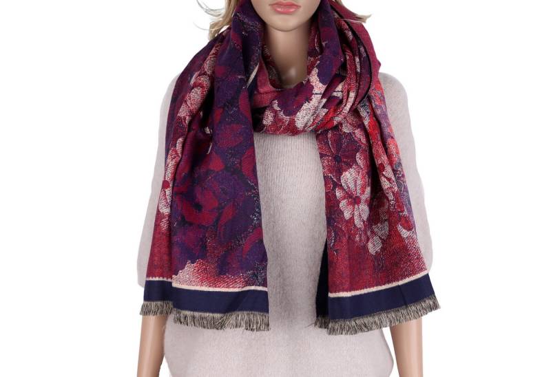 MIRROSI Modeschal weicher und warmer Schal ca.70x180cm, Gemälde Design, (Neue Kollektion Herbst/Winter 2025, ca. 400 Gramm), Damen Halstuch ideal für Herbst und Winter von MIRROSI