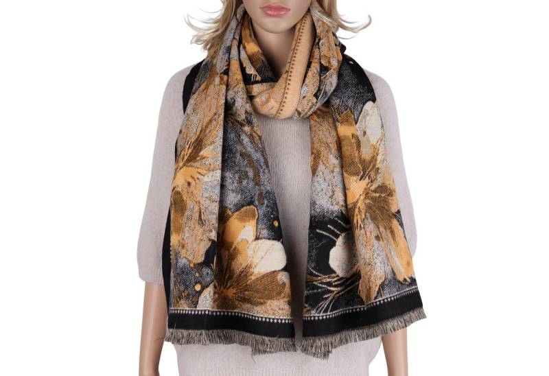 MIRROSI Modeschal weicher und warmer Schal ca.70x180cm, Gemälde Design, (Neue Kollektion Herbst/Winter 2025, ca. 400 Gramm), Damen Halstuch ideal für Herbst und Winter von MIRROSI