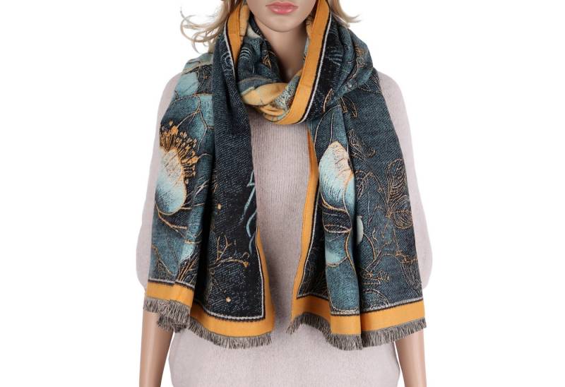 MIRROSI Modeschal weicher und warmer Schal ca.70x180cm, Gemälde Design, (Neue Kollektion Herbst/Winter 2025, ca. 400 Gramm), Damen Halstuch ideal für Herbst und Winter von MIRROSI