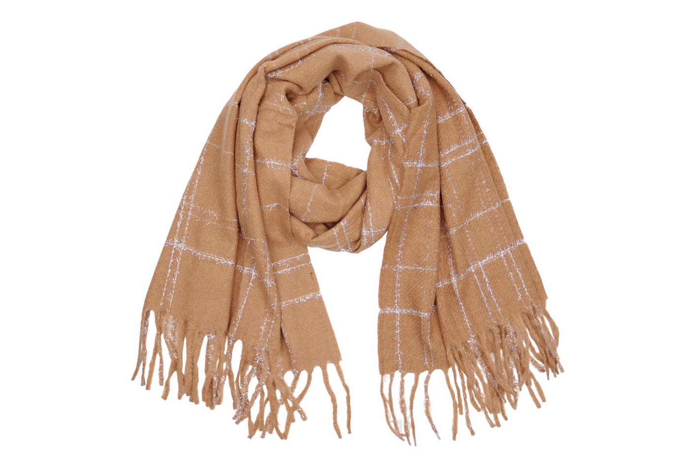 MIRROSI Modeschal weicher und warmer Schal mit Fransen, ca.65x180cm, (Schlichte Unifarbe), Damen Halstuch ideal für Herbst und Winter von MIRROSI