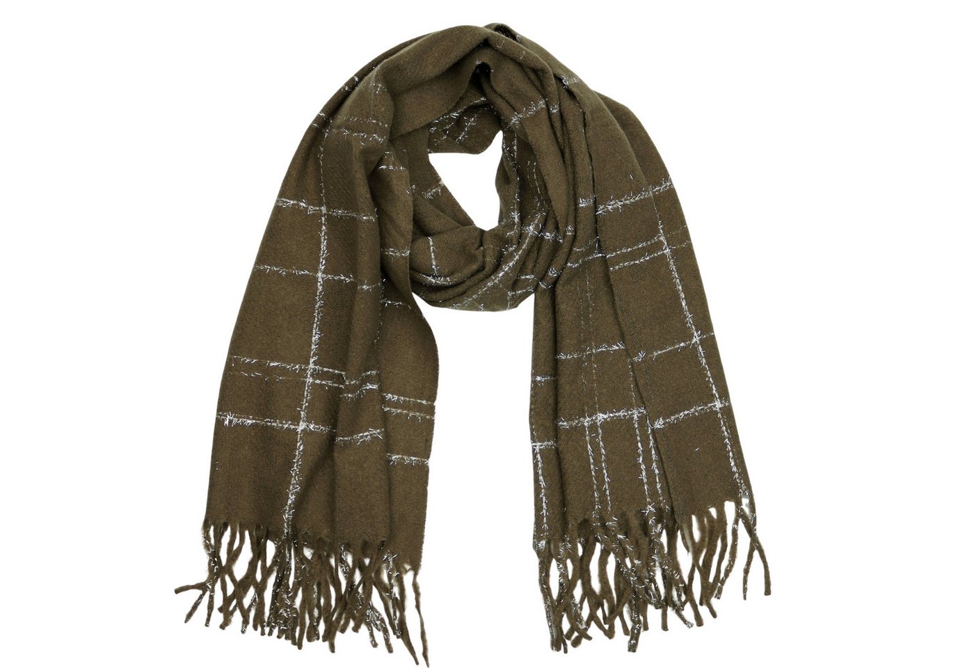 MIRROSI Modeschal weicher und warmer Schal mit Fransen, ca.65x180cm, (Schlichte Unifarbe), Damen Halstuch ideal für Herbst und Winter von MIRROSI