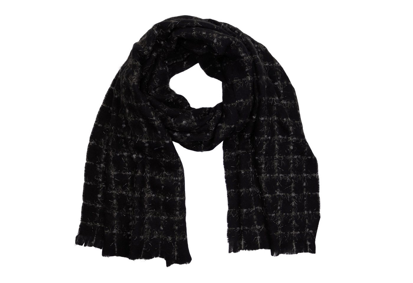 MIRROSI Modeschal weicher und warmer Schal mit Fransen, ca.65x200cm, (Schlichte Unifarbe), Damen Halstuch ideal für Herbst und Winter von MIRROSI