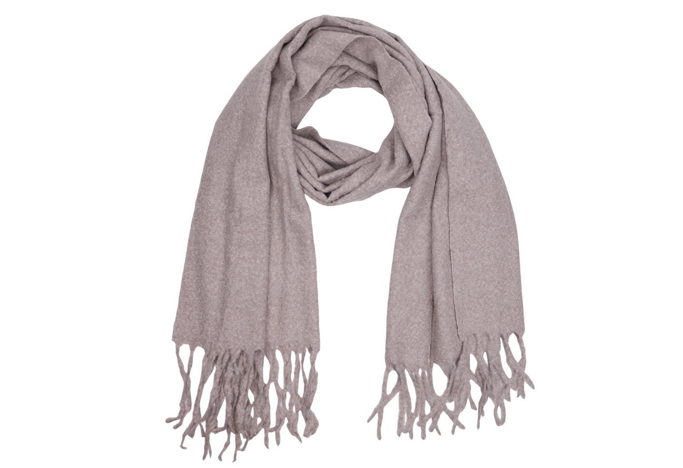 MIRROSI Modeschal weicher und warmer Unifarbe Schal mit Fransen, 65x180cm, Feine Struktur, Damen Halstuch ideal für Herbst und Winter von MIRROSI