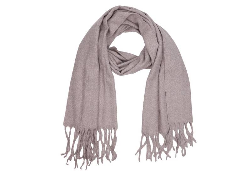 MIRROSI Modeschal weicher und warmer Unifarbe Schal mit Fransen, 65x180cm, Feine Struktur, Damen Halstuch ideal für Herbst und Winter von MIRROSI