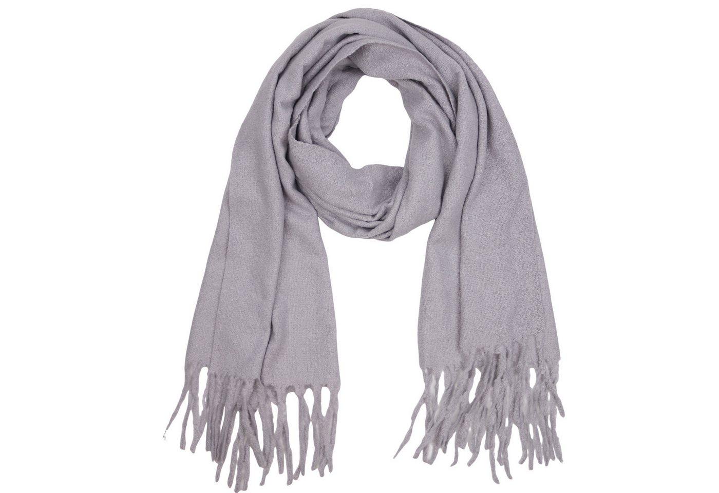 MIRROSI Modeschal weicher und warmer Unifarbe Schal mit Fransen, 65x180cm, Feine Struktur, Damen Halstuch ideal für Herbst und Winter von MIRROSI