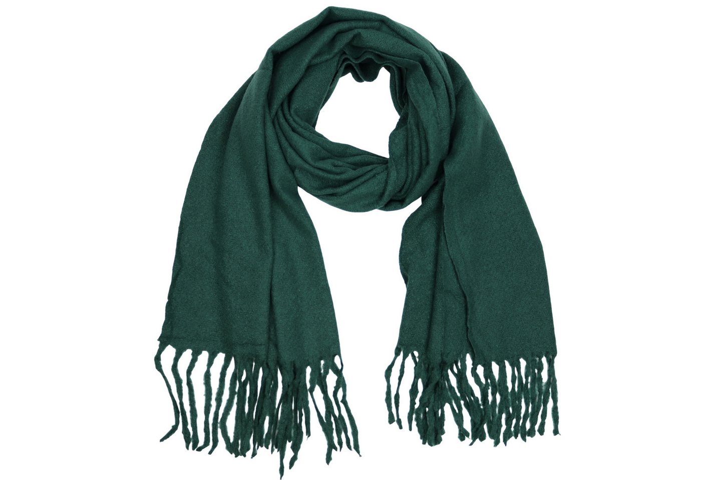 MIRROSI Modeschal weicher und warmer Unifarbe Schal mit Fransen, 65x180cm, Feine Struktur, Damen Halstuch ideal für Herbst und Winter von MIRROSI