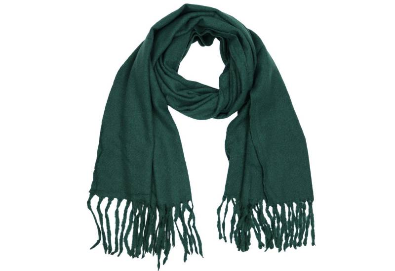 MIRROSI Modeschal weicher und warmer Unifarbe Schal mit Fransen, 65x180cm, Feine Struktur, Damen Halstuch ideal für Herbst und Winter von MIRROSI