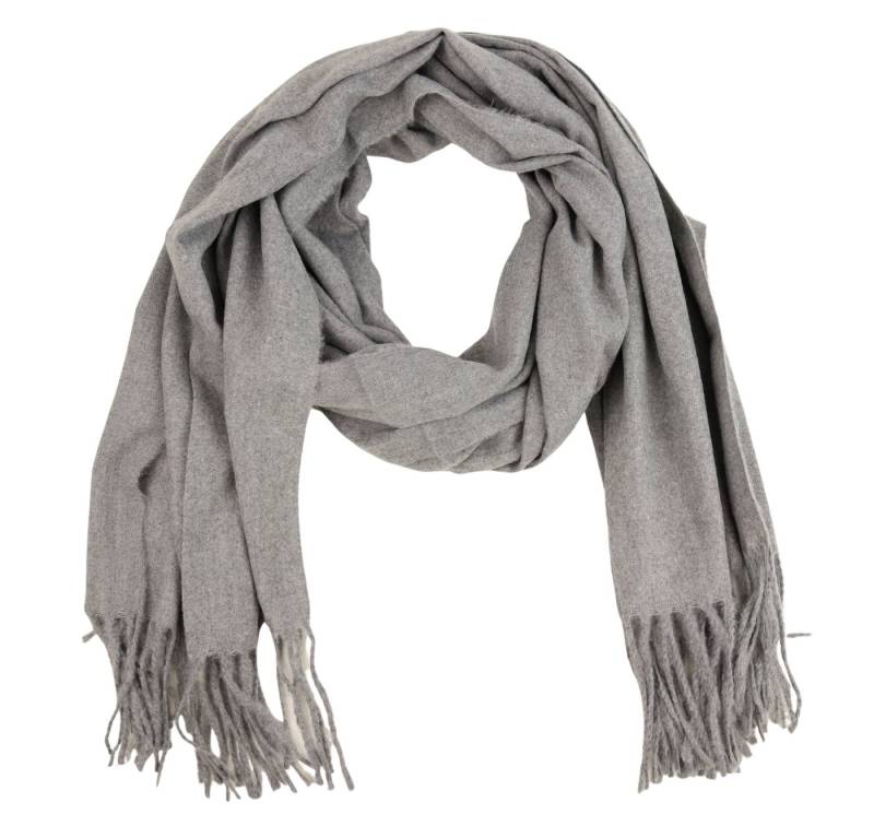 MIRROSI Modeschal weicher und warmer Unifarbe Schal mit Fransen, 70x180cm, (Viele tolle Farben zur Auswahl), Damen Halstuch ideal für Herbst und Winter von MIRROSI