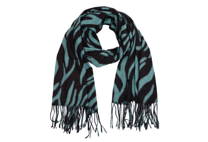 MIRROSI Modeschal weicher und warmer Zebra Muster mit Fransen, 70x180cm, Damen Halstuch Stola ideal für Herbst und Winter von MIRROSI