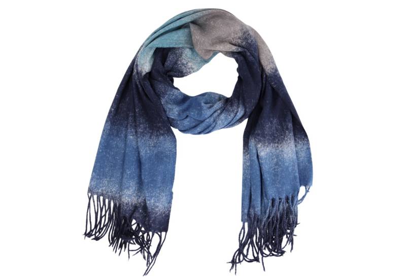 MIRROSI Modeschal weicher und warmer im Farbverlauf mit Fransen, 70x180cm, (Bunt), Damen Halstuch Stola ideal für Herbst und Winter von MIRROSI