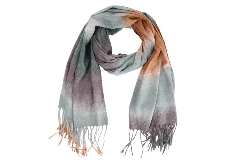 MIRROSI Modeschal weicher und warmer im Farbverlauf mit Fransen, 70x180cm, (Bunt), Damen Halstuch Stola ideal für Herbst und Winter von MIRROSI