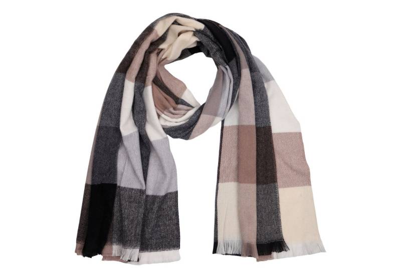MIRROSI Modeschal weicher und warmer karierter Schal Kurze Fransen, 70x200 cm, (viele tolle Farboptionen zur Auswahl), Damen Halstuch ideal für Herbst und Winter von MIRROSI