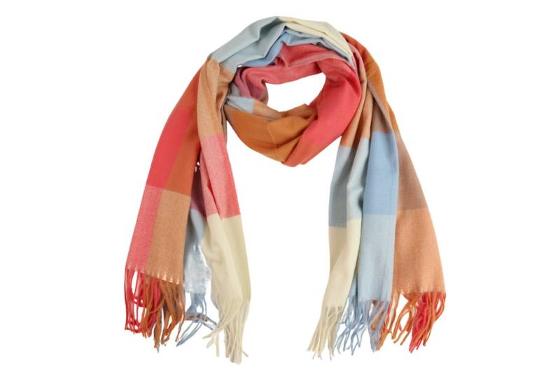 MIRROSI Modeschal weicher und warmer karierter Schal mit Fransen, 70x180cm, (Viele tolle Farboptionen zur Auswahl), Damen Halstuch ideal für Herbst und Winter von MIRROSI