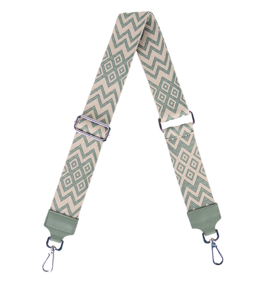 MIRROSI Schulterriemen Made in Italy aus Echtleder Schultergurt für Tasche zum Wechseln (Farben in: Mint, Jeansblau, Babyblau,Grün, 1x Taschengurt) 5cm Breit Bohemian Style von MIRROSI