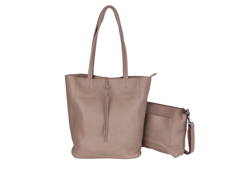 MIRROSI Shopper Damen Große Umhängetasche aus weichem Kunstleder (30x35x13cm), Die passende Innentasche ist im Set enthalten von MIRROSI