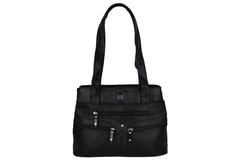 MIRROSI Shopper Damen Mittelgroße Umhängetasche aus weichem Kunstleder (ca. (40×27×10 cm), mit vielen zusätzlichen Reißverschlussfächern vorne und hinten von MIRROSI