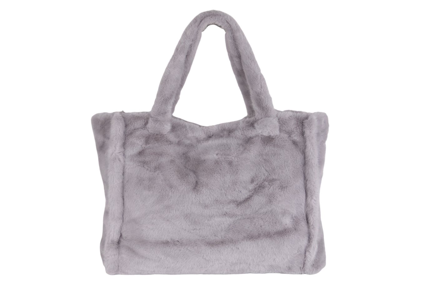 MIRROSI Shopper aus Kuschelweich Kunstfell XXL ca.50x40x15cm, Unifarben oder Leo Muster von MIRROSI