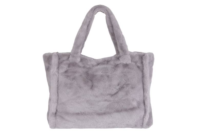 MIRROSI Shopper aus Kuschelweich Kunstfell XXL ca.50x40x15cm, Unifarben oder Leo Muster von MIRROSI