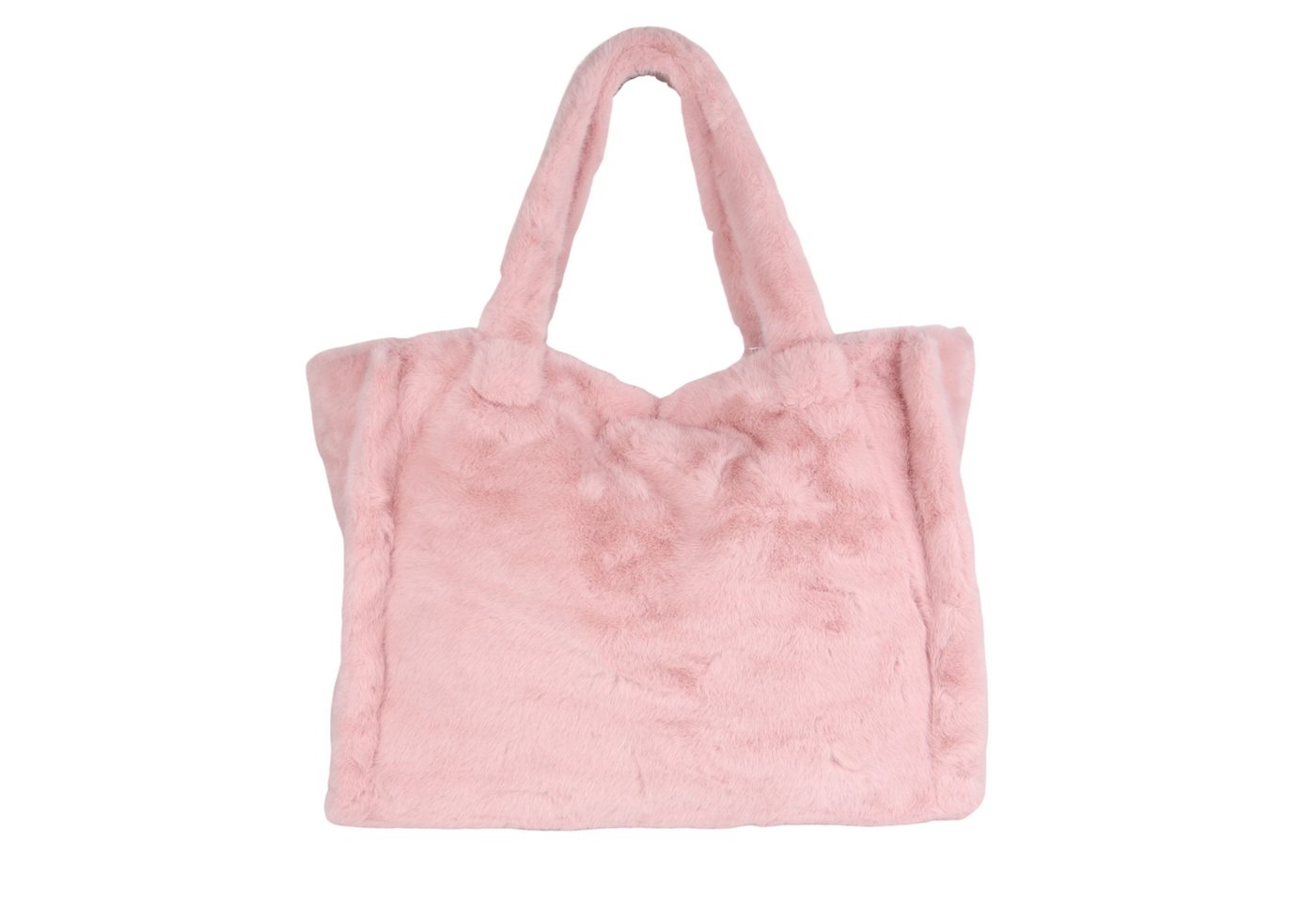 MIRROSI Shopper aus Kuschelweich Kunstfell XXL ca.50x40x15cm, Unifarben oder Leo Muster von MIRROSI