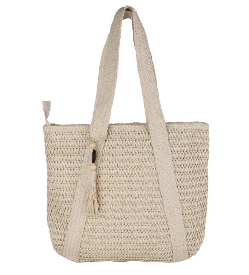 MIRROSI Strandtasche aus Papierstroh, Der perfekte Begleiter für Sommer & Urlaub, 44x40cm von MIRROSI