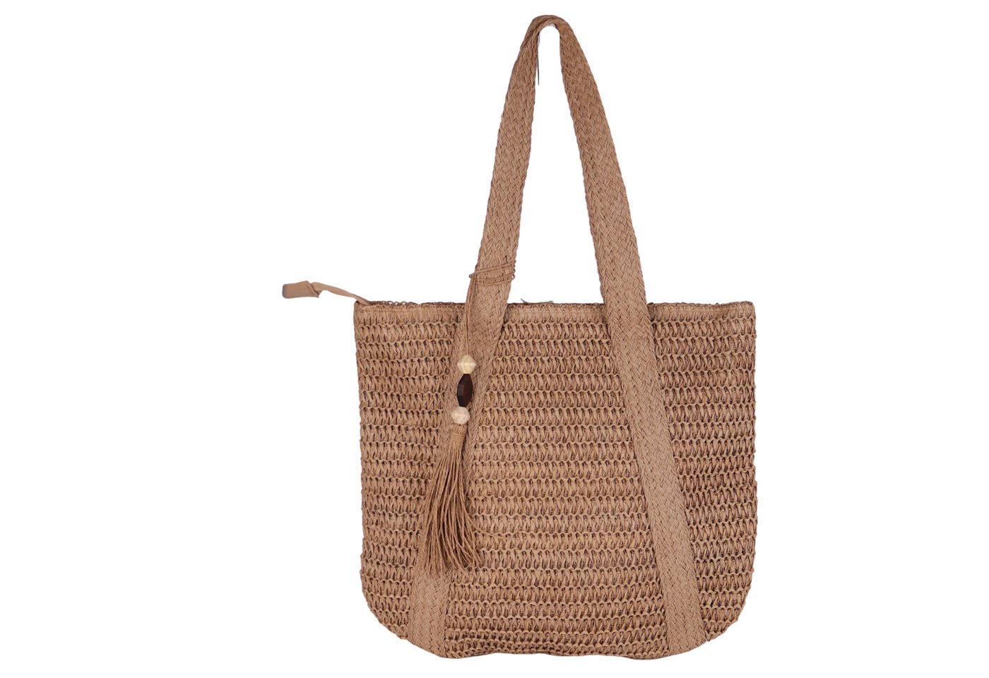 MIRROSI Strandtasche aus Papierstroh, Der perfekte Begleiter für Sommer & Urlaub, 44x40cm von MIRROSI