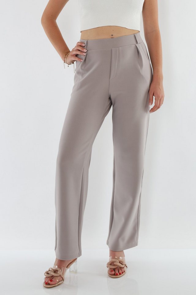 MIRROSI Stretch-Hose Damen Hose mit breitem Bein High Waist MIRROSI Stretch-Hose Damen Hose mit breitem Bein High Waist von MIRROSI