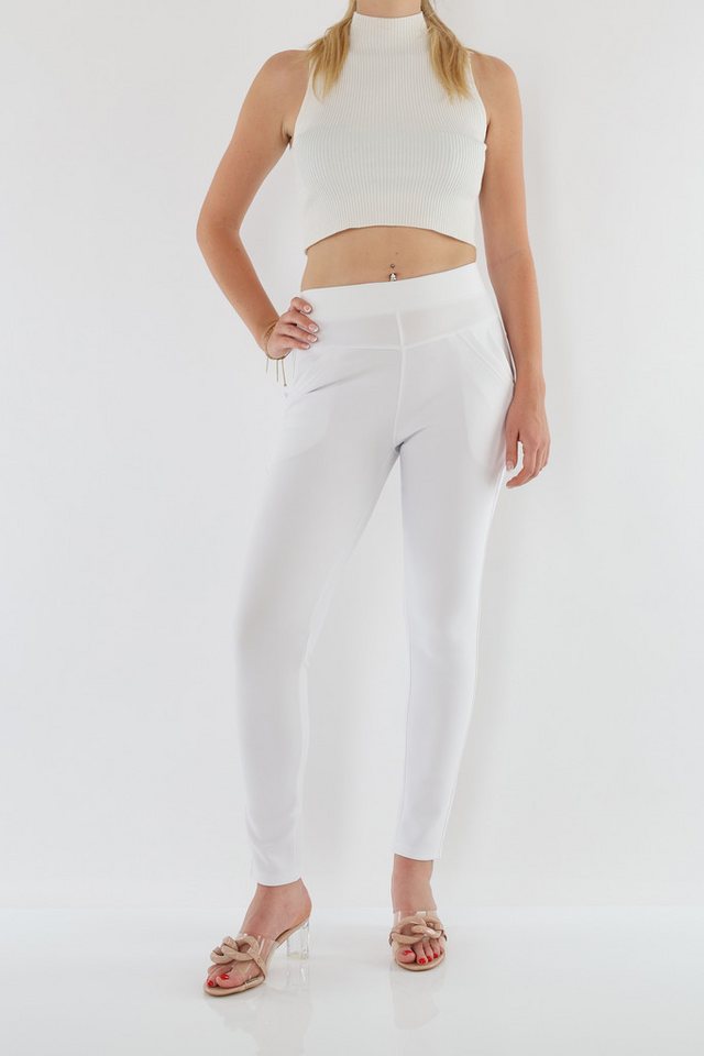 MIRROSI Stretch-Hose Damen Hosen High Waist Strech Hose Elegant Kurzgröße von MIRROSI