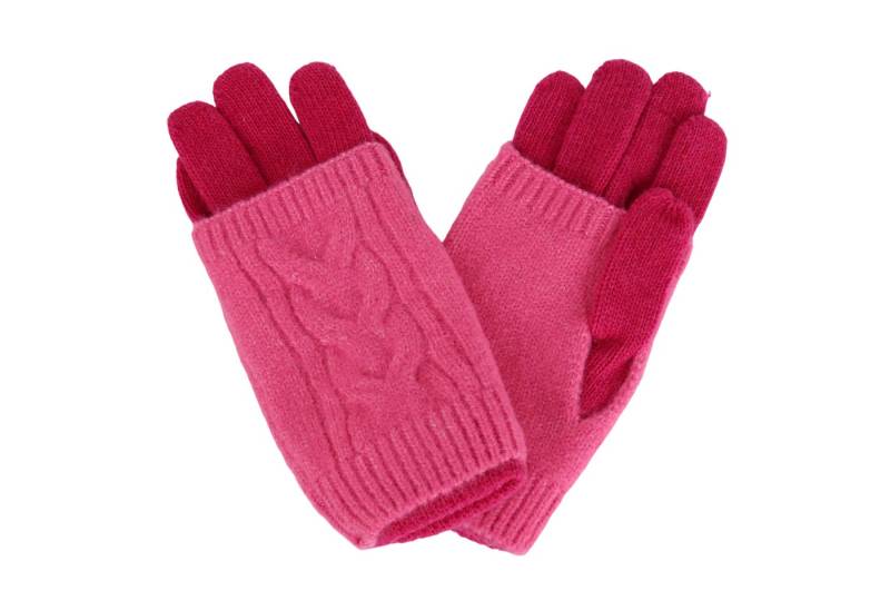 MIRROSI Strickhandschuhe Damen Handschuhe 2 in 1 mit abnehmbarer Strick Manschette (Einheitsgröße für Erwachsene) von MIRROSI
