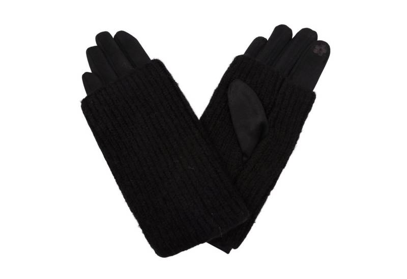 MIRROSI Strickhandschuhe Damen Handschuhe 2 in 1 mit abnehmbarer Strick Manschette (Einheitsgröße für Erwachsene) von MIRROSI