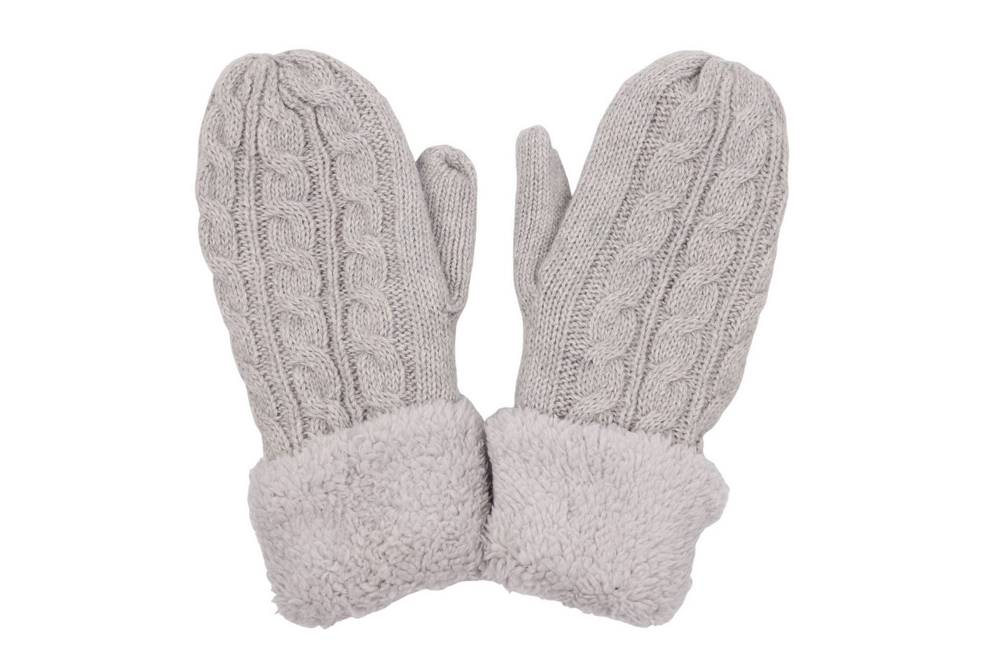 MIRROSI Strickhandschuhe Damen Handschuhe Fausthandschuhe warm durch gefüttert (Mit klassischem Zopfmuster) sehr weich und warm ideal für Herbst oder Winter von MIRROSI