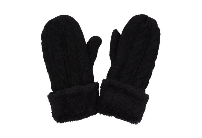 MIRROSI Strickhandschuhe Damen Handschuhe Fausthandschuhe warm durch gefüttert (Mit klassischem Zopfmuster) sehr weich und warm ideal für Herbst oder Winter von MIRROSI