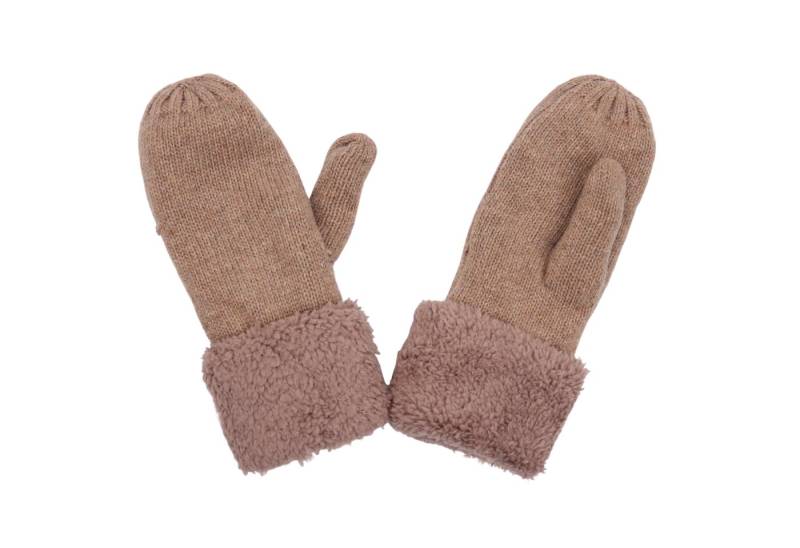 MIRROSI Strickhandschuhe Damen Handschuhe Fausthandschuhe warm durch gefüttert sehr weich und warm ideal für Herbst oder Winter von MIRROSI