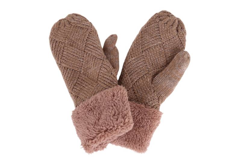 MIRROSI Strickhandschuhe Damen Handschuhe Fausthandschuhe warm durch gefüttert sehr weich und warm ideal für Herbst oder Winter von MIRROSI