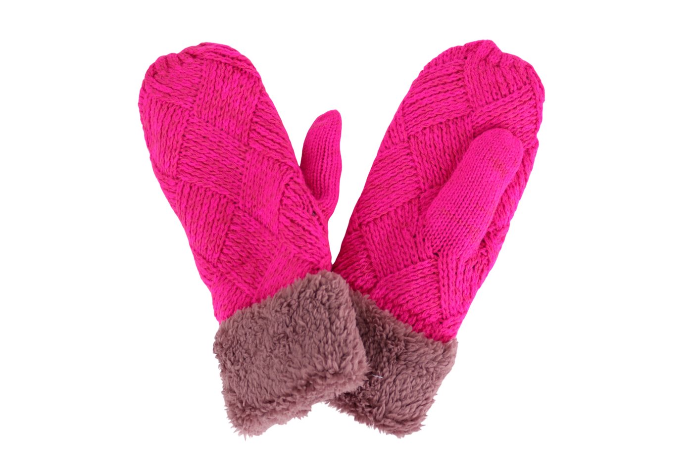 MIRROSI Strickhandschuhe Damen Handschuhe Fausthandschuhe warm durch gefüttert sehr weich und warm ideal für Herbst oder Winter von MIRROSI