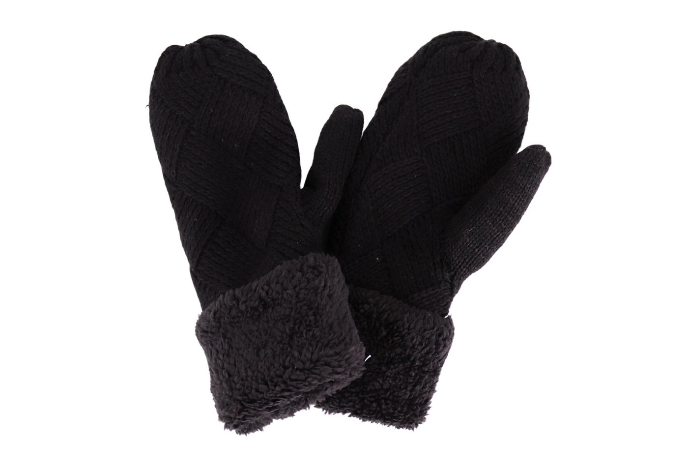 MIRROSI Strickhandschuhe Damen Handschuhe Fausthandschuhe warm durch gefüttert sehr weich und warm ideal für Herbst oder Winter von MIRROSI