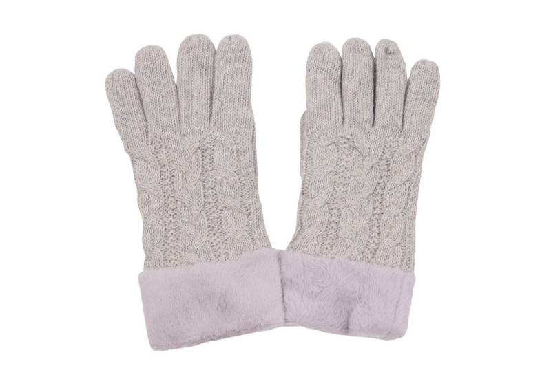 MIRROSI Strickhandschuhe Damen Handschuhe warm Weich, Einheitsgröße, durch gefüttert (Zopfmuster) sehr weich und warm ideal für Herbst oder Winter von MIRROSI