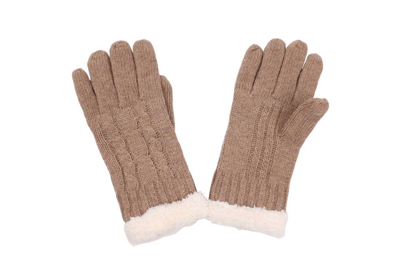 MIRROSI Strickhandschuhe Damen Handschuhe warm Weich, Einheitsgröße, gefüttert sehr weich und warm ideal für Herbst oder Winter von MIRROSI