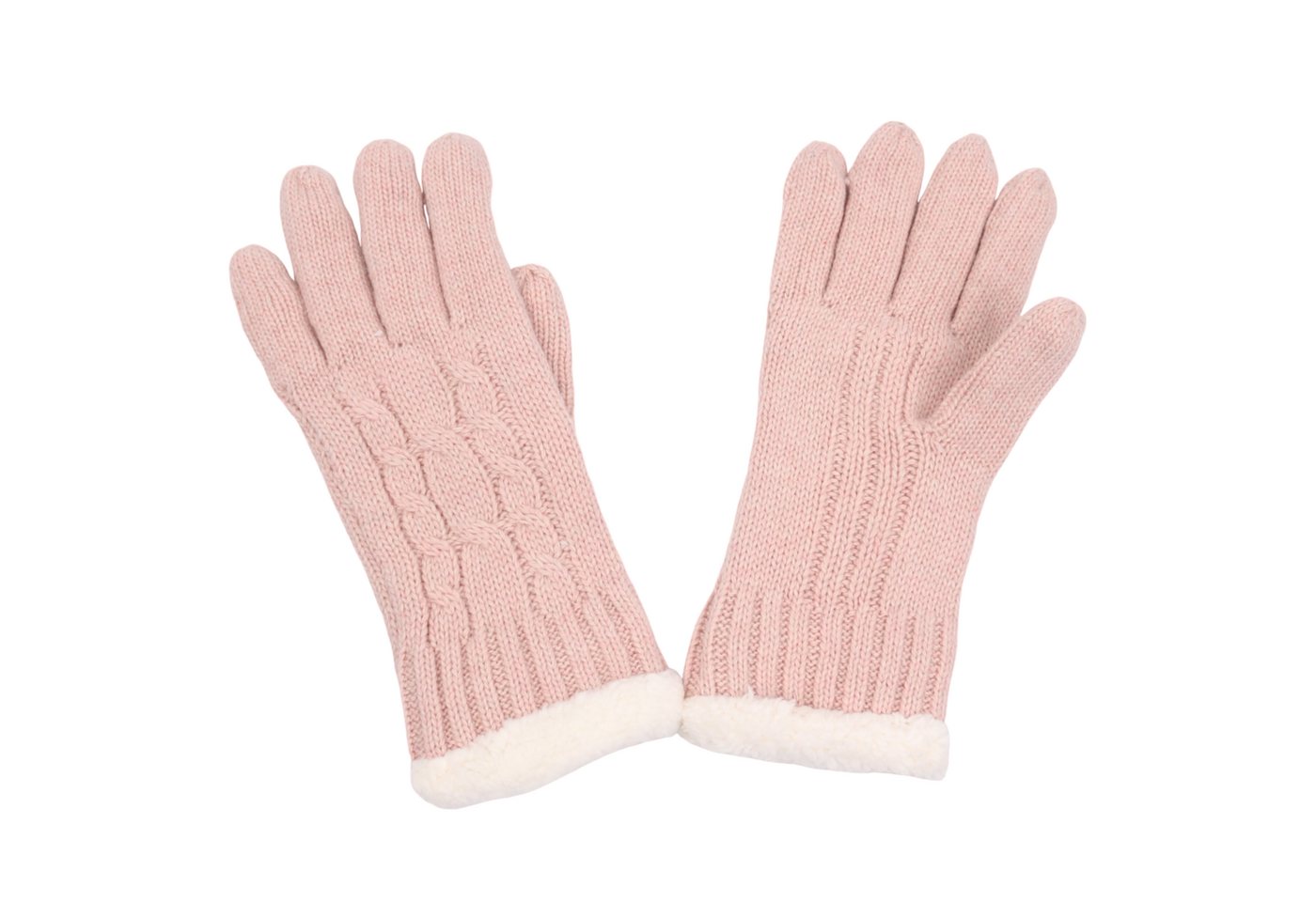 MIRROSI Strickhandschuhe Damen Handschuhe warm Weich, Einheitsgröße, gefüttert sehr weich und warm ideal für Herbst oder Winter von MIRROSI