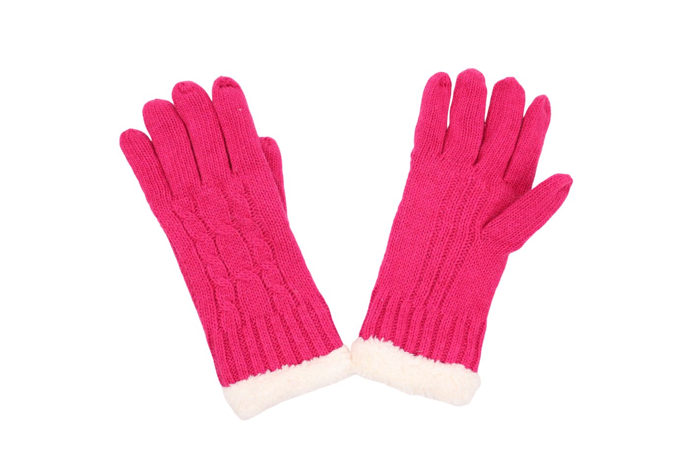 MIRROSI Strickhandschuhe Damen Handschuhe warm Weich, Einheitsgröße, gefüttert sehr weich und warm ideal für Herbst oder Winter von MIRROSI
