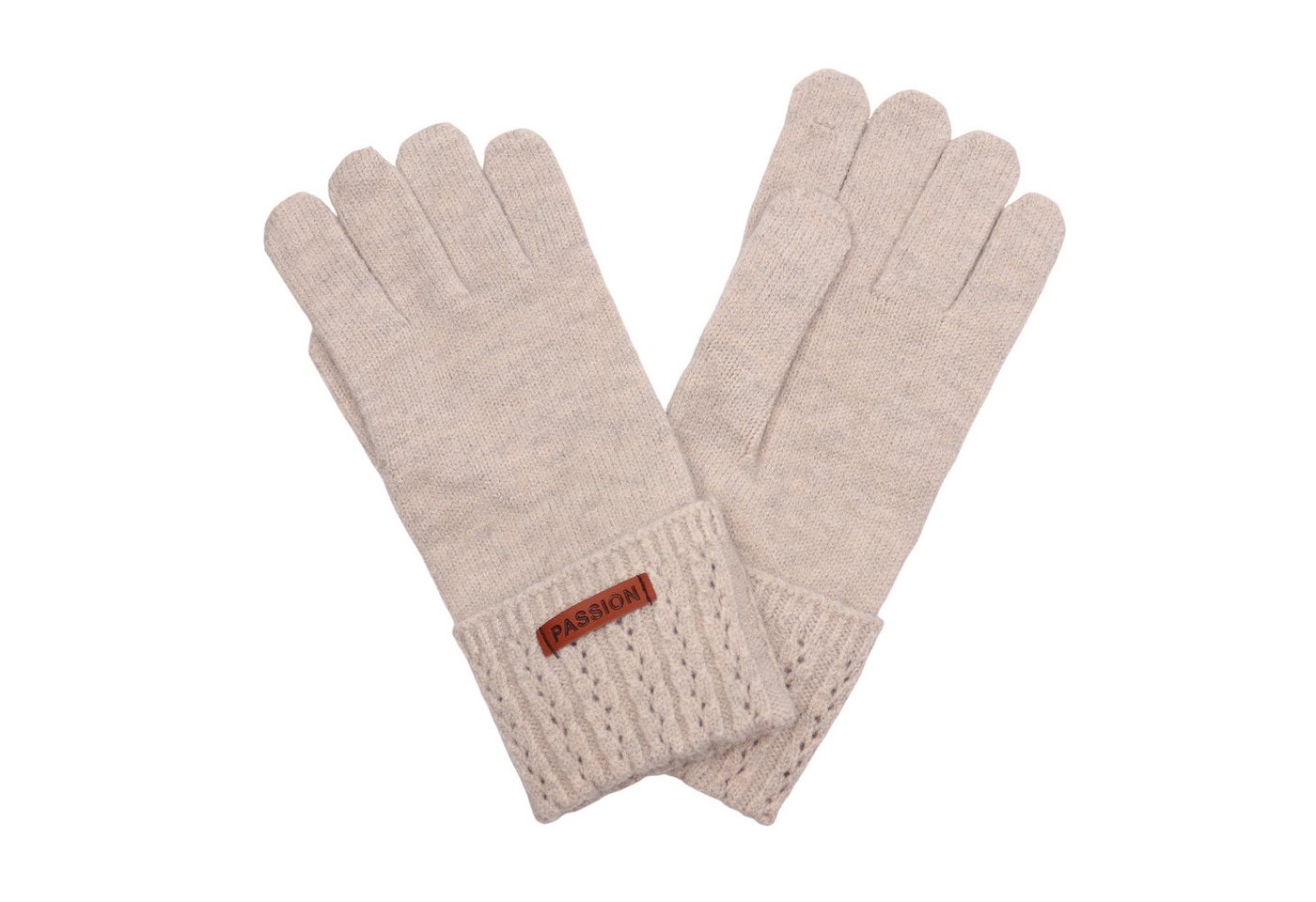 MIRROSI Strickhandschuhe Damen Handschuhe warm Weich, Einheitsgröße Zopfmuster sehr weich und warm ideal für Herbst oder Winter von MIRROSI